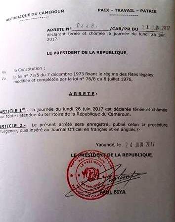 rescheduled biya decrees